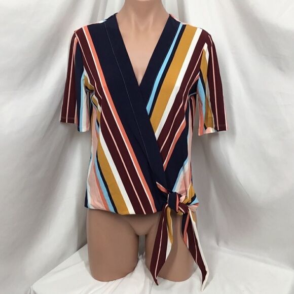 Halogen Side Tie Wrap Top (A6) - Picture 2 of 6